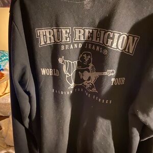 True Religion Black Graphic Sweatshirt